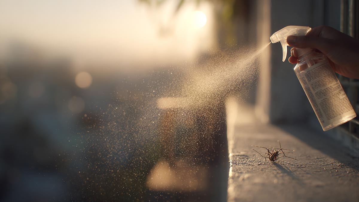 Why Everyone Is Spraying Vinegar on Their Balcony to Keep Spiders Away